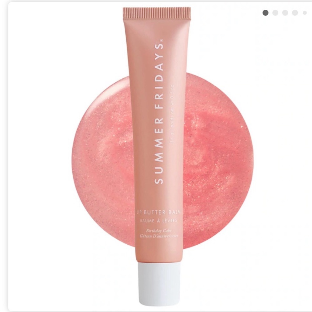Summer Fridays Pink Lip Butter Balm - Sheer Shimmer Tint
